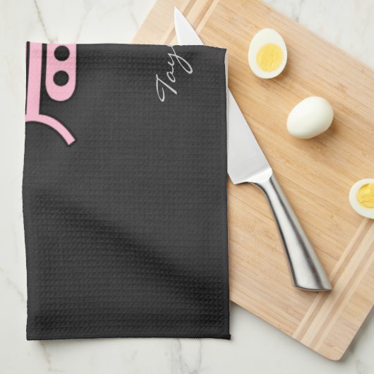 lichtroze bulldozer theedoek (Quarter Fold)