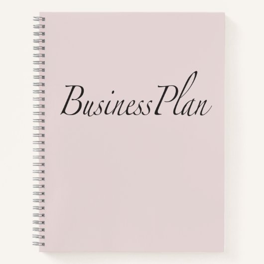 Lichtroze business plan spiraal Notitieboek onbere (Voorkant)