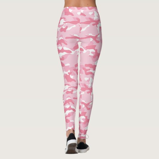 Lichtroze Camo Leggings (Achterkant)
