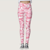 Lichtroze Camo Leggings (Voorkant)