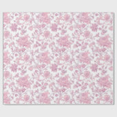 Lichtroze Chinoiserie Decoupage Cadeaupapier (Vlak)