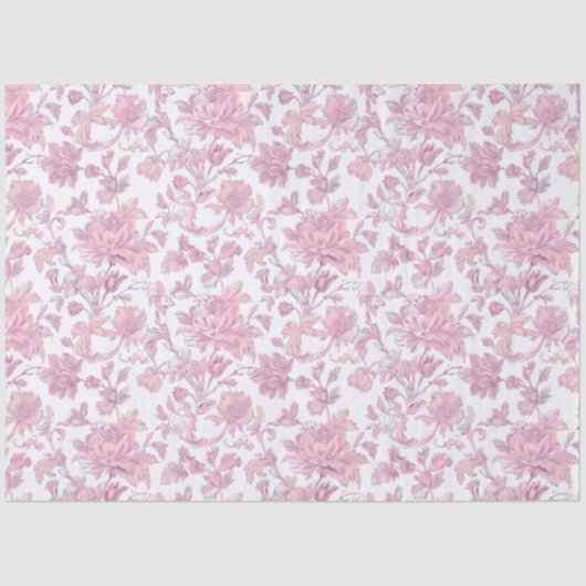 Lichtroze Chinoiserie Decoupage Tissuepapier (Voorkant)