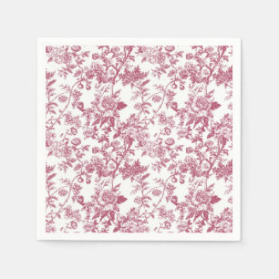 Lichtroze Chinoiserie Wing Toile Tuinfeest Pap Servet