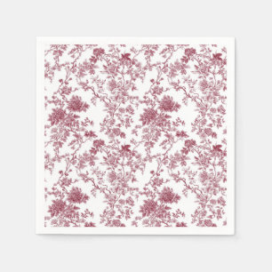 Lichtroze Chinoiserie Wing Toile Tuinfeest Pap Servet