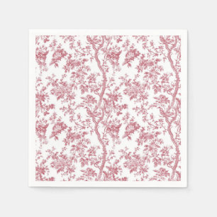 Lichtroze Chinoiserie Wing Toile Tuinfeest Pap Servet