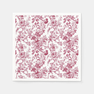 Lichtroze Chinoiserie Wing Toile Tuinfeest Pap Servet