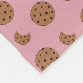 Lichtroze chocolade chip koekjes beten fleece deken (Hoek)