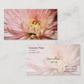 lichtroze chrysanthemabloem visitekaartje (Voorkant / Achterkant)