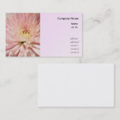 lichtroze chrysanthemabloem visitekaartje (Voorkant / Achterkant)