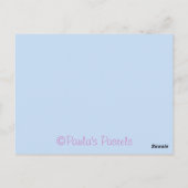 Lichtroze Cupcake Bord Bedankt Postkaart (Achterkant)