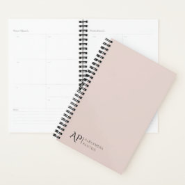 Lichtroze Custom Monogram 2025 Planner