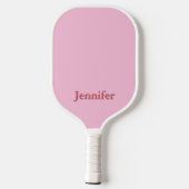 Lichtroze Custom Pickleball Paddle (Achterkant)