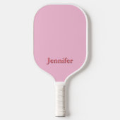 Lichtroze Custom Pickleball Paddle (Voorkant)