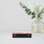 Lichtroze Daisy Flower Topper Profile-kaarten Mini Visitekaartje (Staand voorkant)