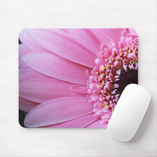 Lichtroze Daisy Mousepad Muismat (Met muis)
