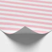 Lichtroze diagonaal streep cadeaupapier (Hoek)