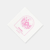 Lichtroze Disco Boogie Vrijgezellenfeest Servet (Hoek)