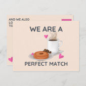 Lichtroze Doughnut Briefkaart (Voorkant / Achterkant)