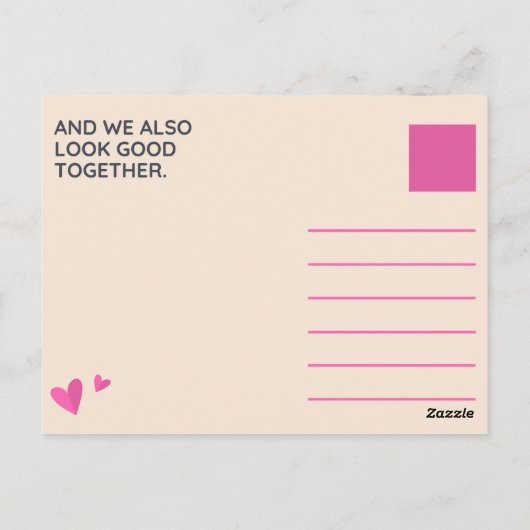 Lichtroze Doughnut Briefkaart (Achterkant)