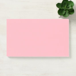 Lichtroze Eenvoudig 10" x 6" Post-it® Notes