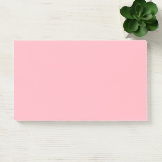 Lichtroze Eenvoudig 10" x 6" Post-it® Notes (Kantoor)
