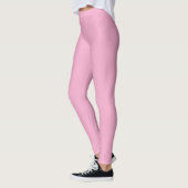 Lichtroze Effen Kleur Leggings (Links)