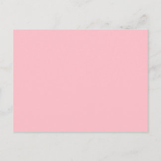 Lichtroze Effen Kleur Meisjesachtige Pastel Briefkaart
