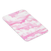 Lichtroze elegante wolken decor magneet (Rechterzijde)