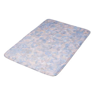 Lichtroze en blauw badmat