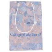 Lichtroze en blauw medium cadeauzakje (Voorkant)