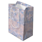 Lichtroze en blauw medium cadeauzakje (Achterkant Gekanteld)