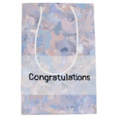 Lichtroze en blauw medium cadeauzakje (Voorkant)
