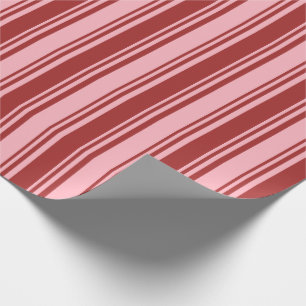 Lichtroze en bruin gevoerd patroon inpakpapier