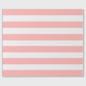 Lichtroze en crème luifel strepen cadeaupapier (Vlak)