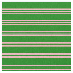 Lichtroze en groene gekleurde strepen stof