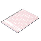 Lichtroze en harten, verjaardag, feest, party notitieboek (Linkerzijde)