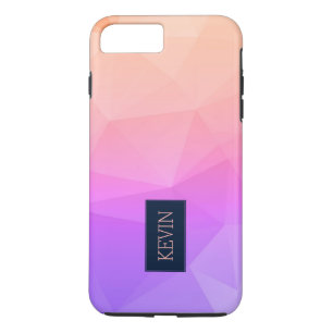 Lichtroze en lavender modern geometrisch patroon Case-Mate iPhone case