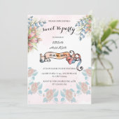 Lichtroze en melkwegbanner floranjezoet 16 BD Kaart (Staand voorkant)