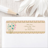 Lichtroze en olijfgroen etiket (Insitu)