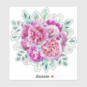 Lichtroze en paarse pinda's sticker (Vel)