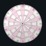 Lichtroze en wit dartbord<br><div class="desc">Lichtroze en witte dartboard</div>