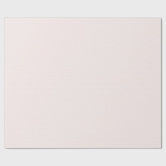 Lichtroze en witte Chevron Stripe Baby shower Cadeaupapier (Vlak)