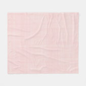 Lichtroze en witte Gingham Plaid Fleece Deken (Voorkant (Horizontaal))