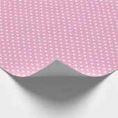 Lichtroze en witte Polka Dots Cadeaupapier (Hoek)