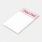 Lichtroze en witte rokerige lijnen post-it® notes (Schuin)