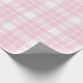 Lichtroze en witte spelden |Groot patroon| Cadeaupapier (Hoek)