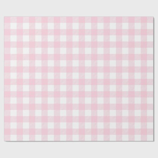 Lichtroze en witte vinnen |Groot patroon| Cadeaupapier (Vlak)