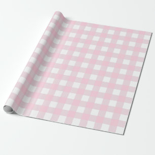 Lichtroze en witte vinnen  Groot patroon  Cadeaupapier