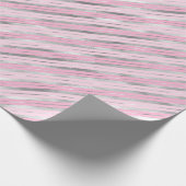 Lichtroze en zilverstrips cadeaupapier (Hoek)