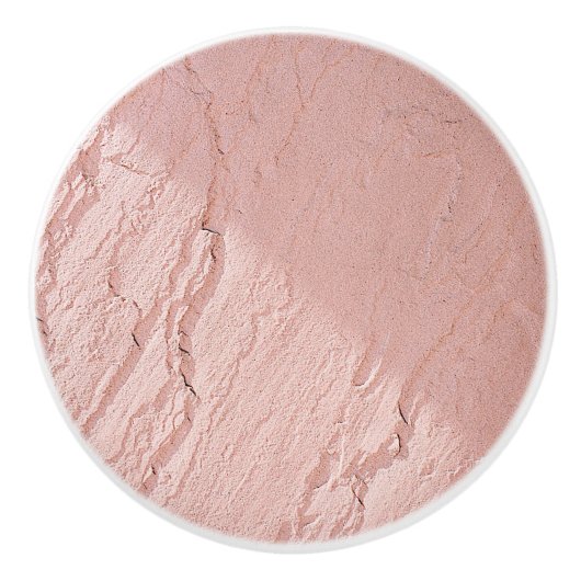 Lichtroze faux-effect AfgedruktKeramische knop (Voorkant)